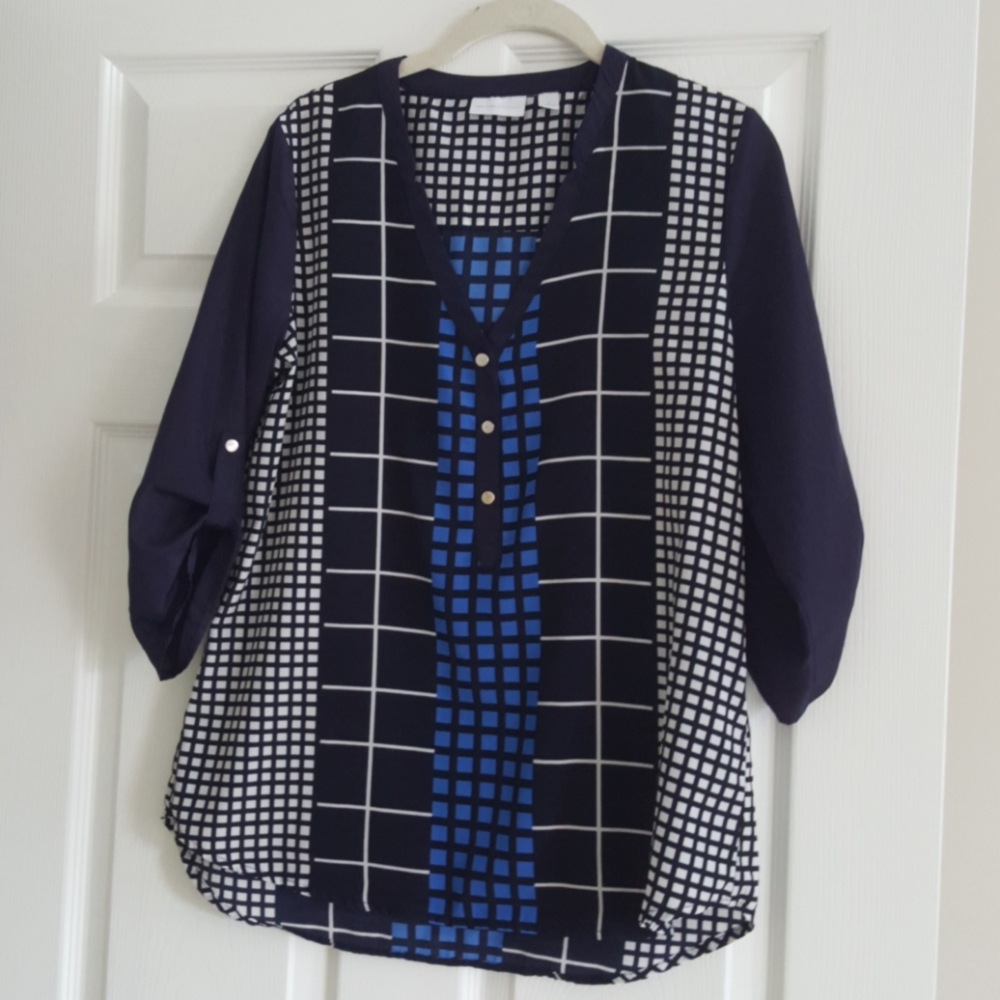 Summer Top - Blue Weatherveined Top